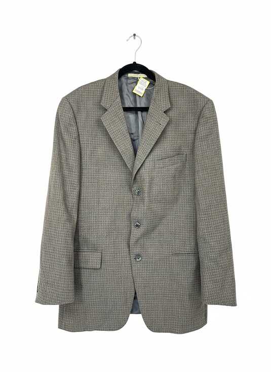 Joseph Abboud Gray Plaid Wool BlazerMen’s 42 Regular